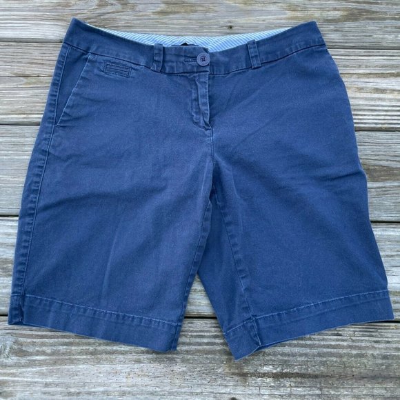Tommy Hilfiger Women Shorts Navy Blue Chino Shorts Size 6 - Picture 7 of 8